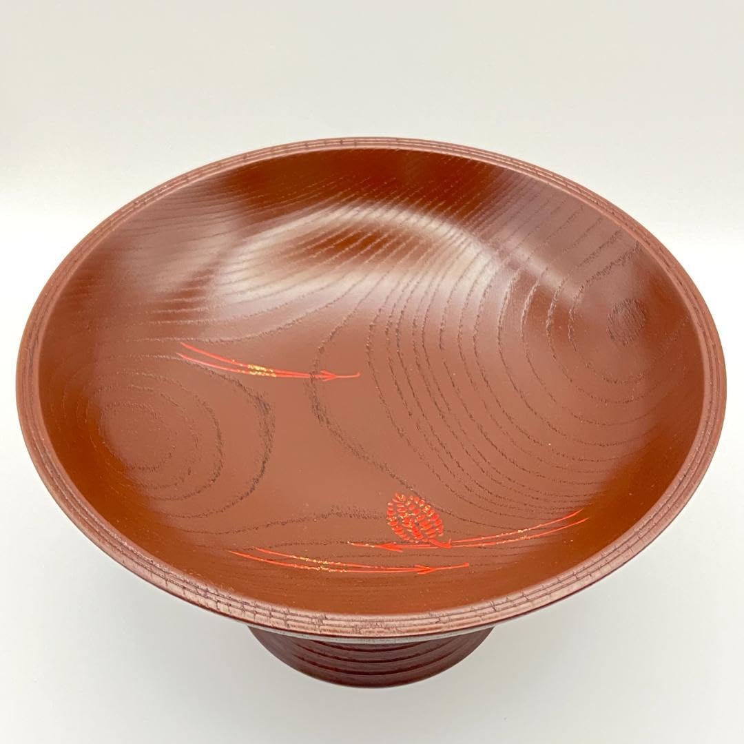 高杯 松葉松の子蒔絵 碌々斎好　吉田華正　共箱入　茶道具　菓子器　漆器 Amazon.co.jp: 菓子器 松葉松の子蒔絵 碌々斎好 華正 共箱入